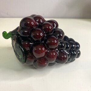 Vintage Glass Grapes Cluster - Tabletop Decor - 6.5" x 3.5"